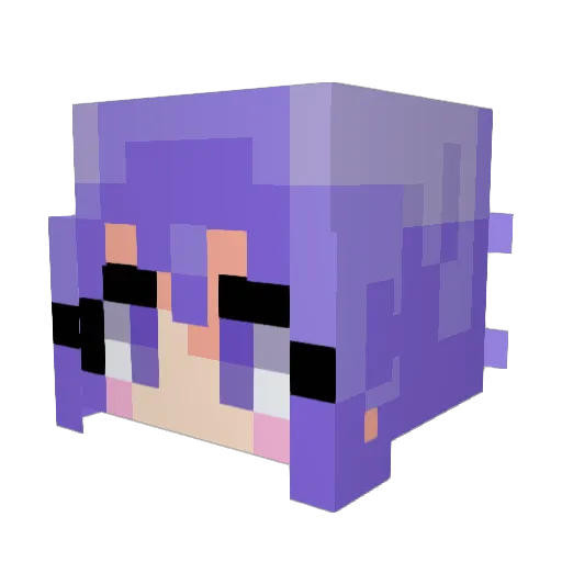 ENE037 Minecraft avatar head, 3D render