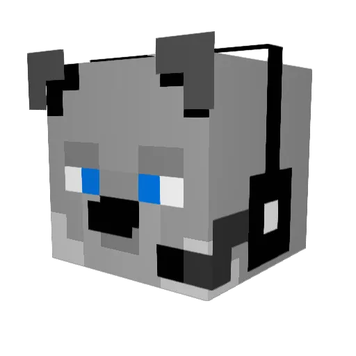 ENERGYWOLFyt Minecraft avatar head, 3D render