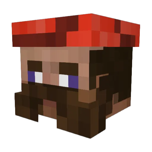 ENIU_GOOD_MUDZYN Minecraft avatar head, 3D render