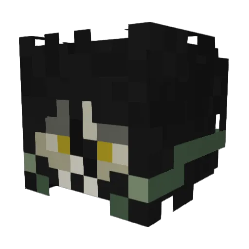 ENKI012 Minecraft avatar head, 3D render