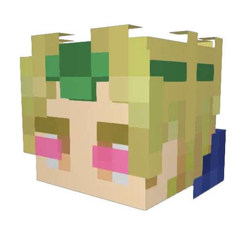 ENNERBOLAS Minecraft avatar head, 3D render
