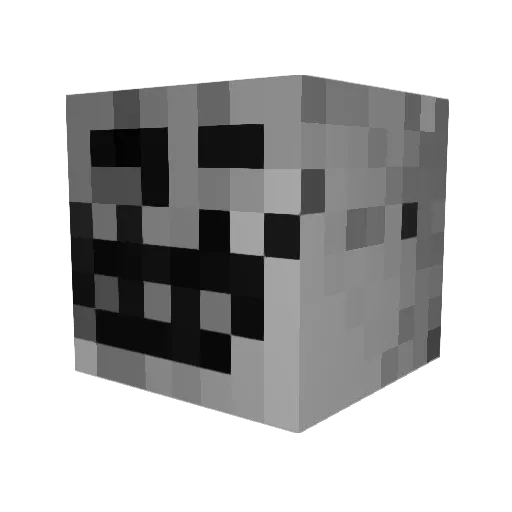 ENRD Minecraft avatar head, 3D render