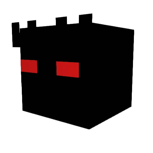 ENS888 Minecraft avatar head, 3D render