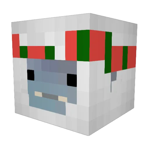 ENSMITH Minecraft avatar head, 3D render