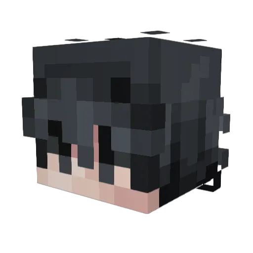 ENSONG_0426 Minecraft avatar head, 3D render