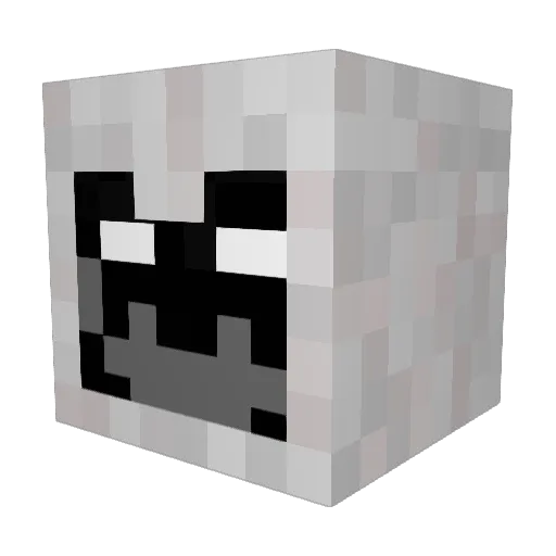 ENTITYJBx Minecraft avatar head, 3D render