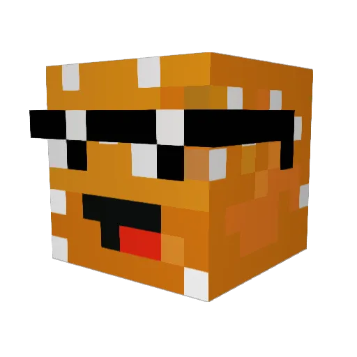 ENTRO107 Minecraft avatar head, 3D render