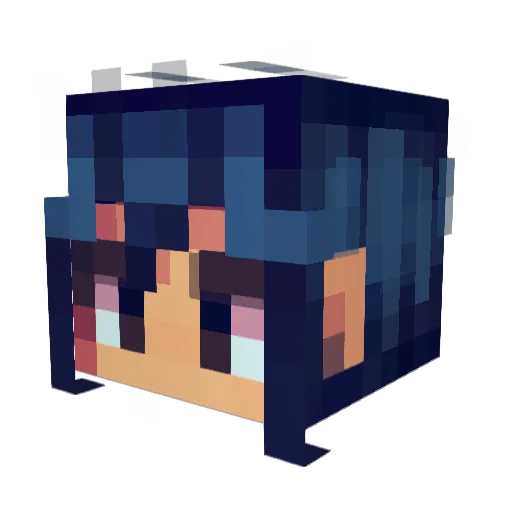 ENU_77 Minecraft avatar head, 3D render