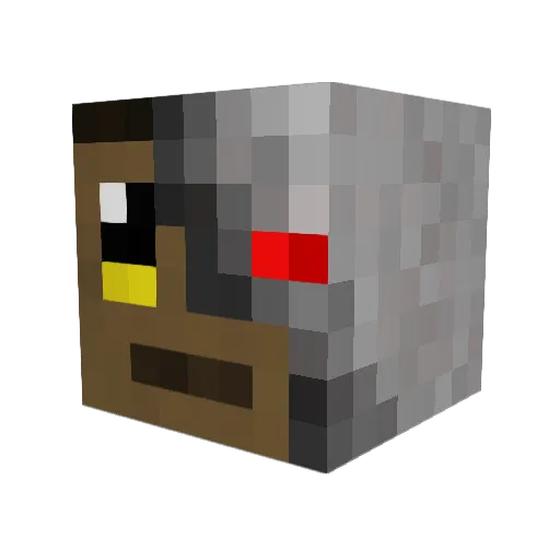 ENVY9z Minecraft avatar head, 3D render
