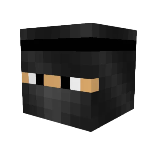 ENVYME23 Minecraft avatar head, 3D render