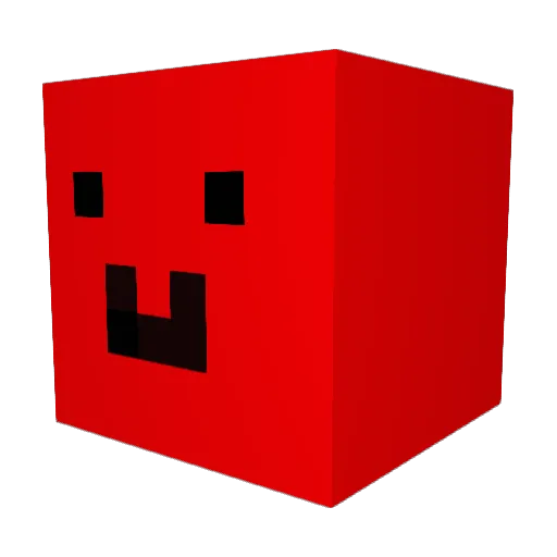ENY3 Minecraft avatar head, 3D render