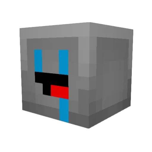 ENZ787 Minecraft avatar head, 3D render
