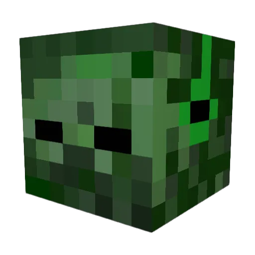 ENZOIK Minecraft avatar head, 3D render