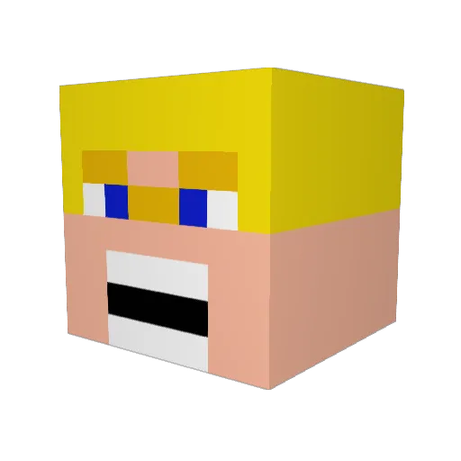 ENZOMAELMATHIS Minecraft avatar head, 3D render