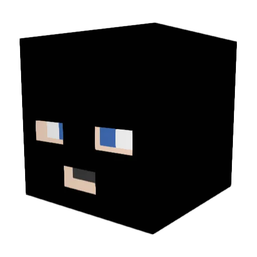 EN_OT Minecraft avatar head, 3D render