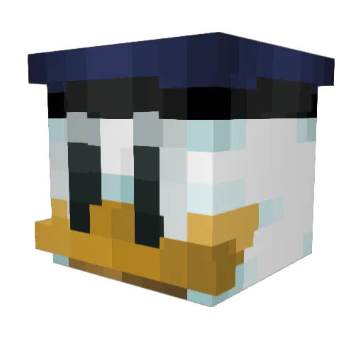 ENicolaisen Minecraft avatar head, 3D render