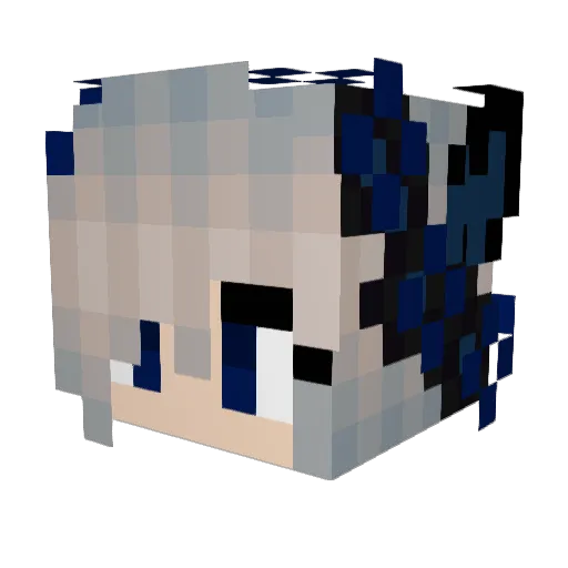 ENoOwO Minecraft avatar head, 3D render
