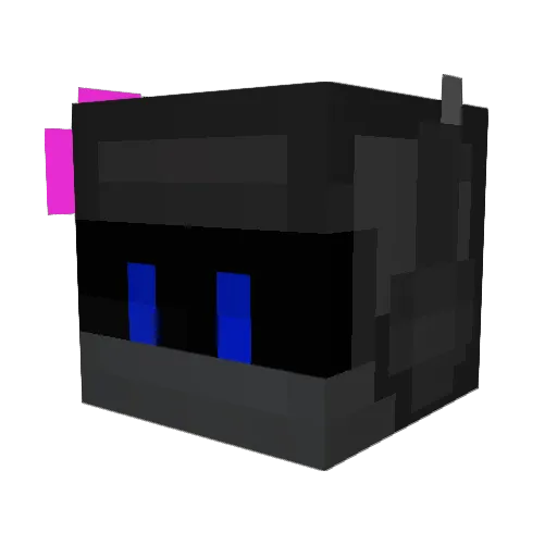 EOBCX Minecraft avatar head, 3D render