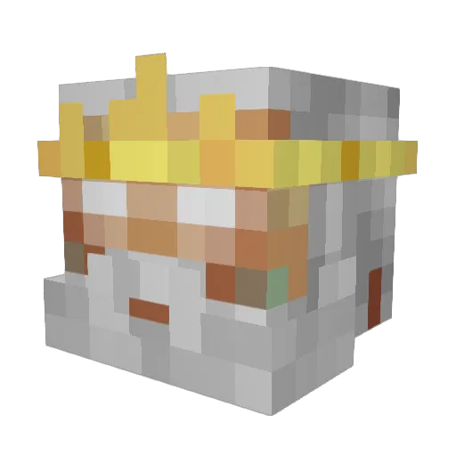 EOD_172A Minecraft avatar head, 3D render