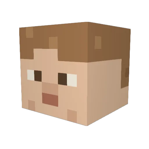 EODspawn09 Minecraft avatar head, 3D render