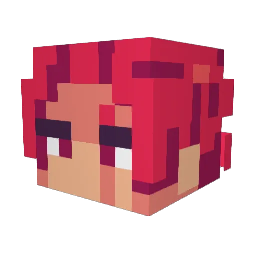EOEB01 Minecraft avatar head, 3D render