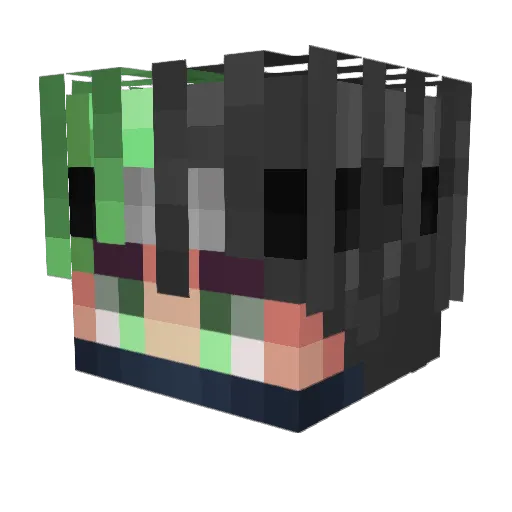 EOEYEK Minecraft avatar head, 3D render
