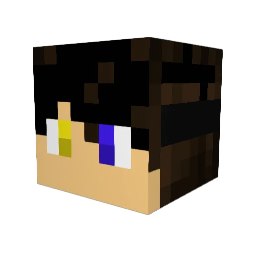 EON03 Minecraft avatar head, 3D render