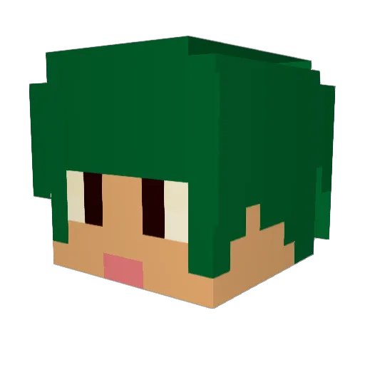 EOSNX Minecraft avatar head, 3D render