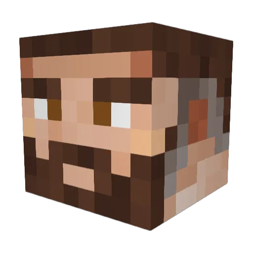 EOThesing Minecraft avatar head, 3D render