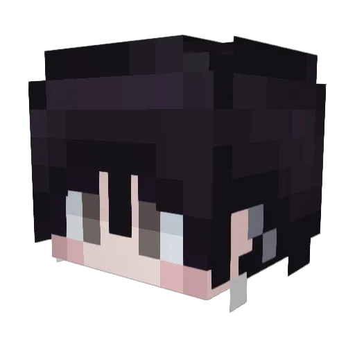 EOVND Minecraft avatar head, 3D render