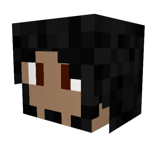 EO_crafterman Minecraft avatar head, 3D render
