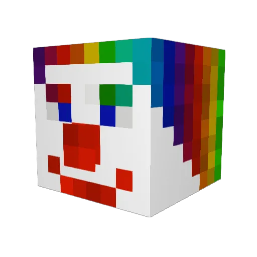 EP0NA Minecraft avatar head, 3D render