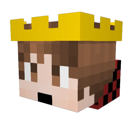 EP19 Minecraft avatar head, 3D render