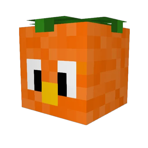 EPCOT4EVER Minecraft avatar head, 3D render