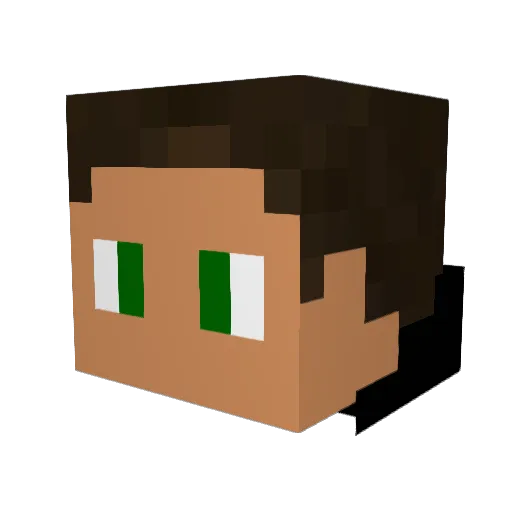 EPICWarrior521 Minecraft avatar head, 3D render