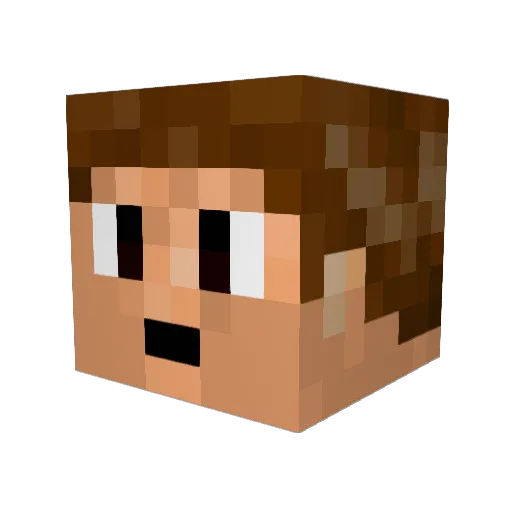 EPIC_PRAWN Minecraft avatar head, 3D render