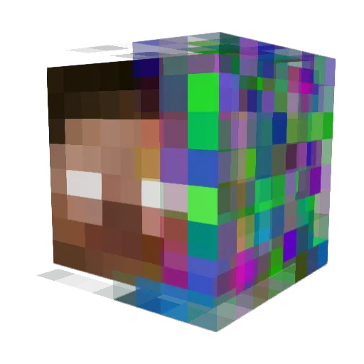 EPIC_RoBLoX Minecraft avatar head, 3D render