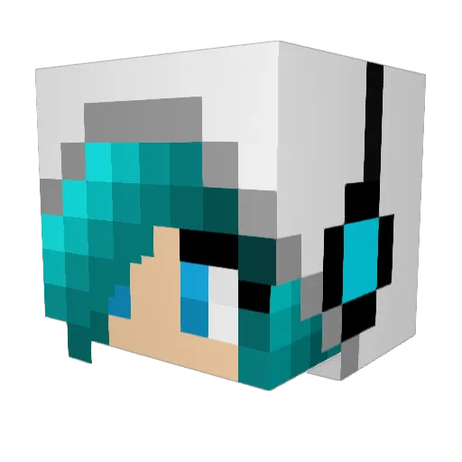 EPICayla Minecraft avatar head, 3D render