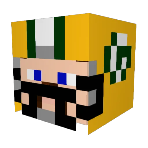 EPM2005 Minecraft avatar head, 3D render