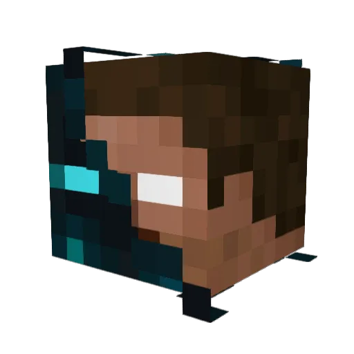 EPOS05 Minecraft avatar head, 3D render