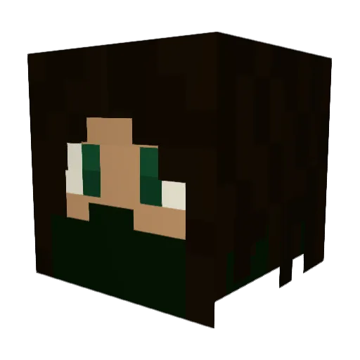 EPSILON21310 Minecraft avatar head, 3D render