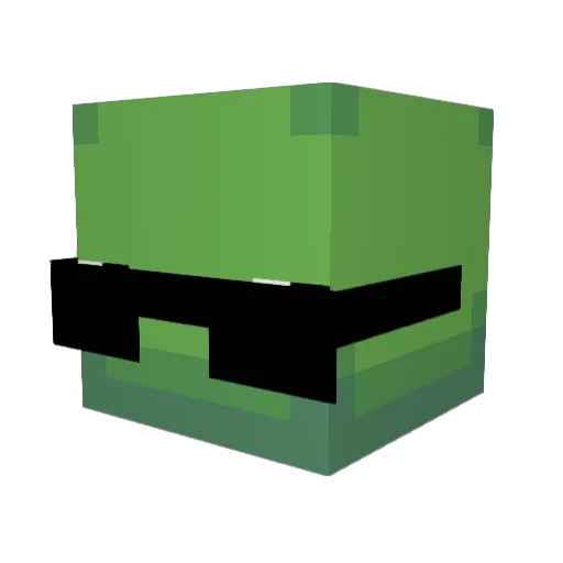 EPdog23 Minecraft avatar head, 3D render