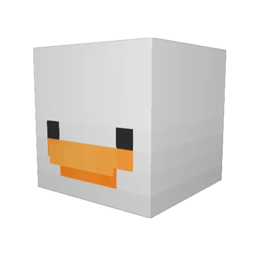 EPicccCringe Minecraft avatar head, 3D render