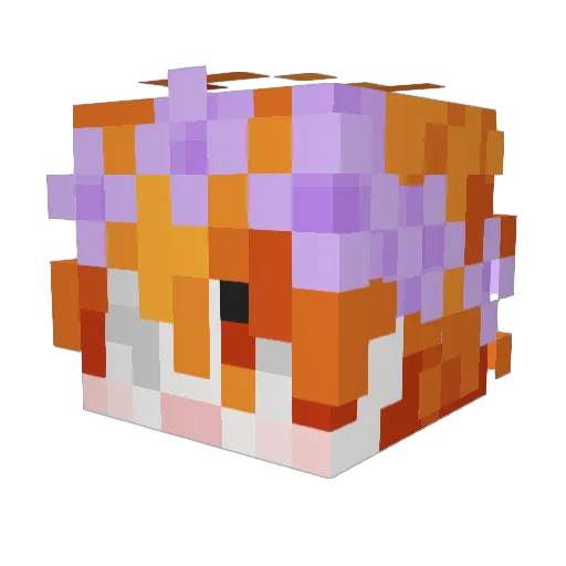 EPrinceE Minecraft avatar head, 3D render