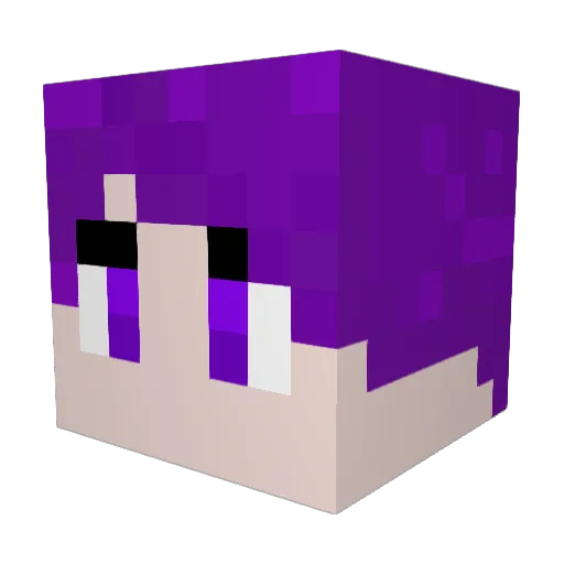 EQueen03 Minecraft avatar head, 3D render