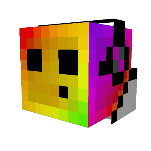 ER2DER2 Minecraft avatar head, 3D render