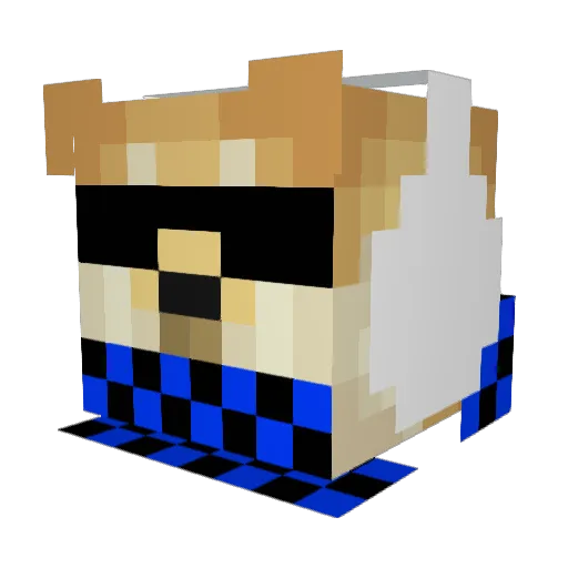 ERAD410 Minecraft avatar head, 3D render