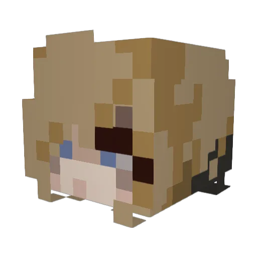ERAZOR_ Minecraft avatar head, 3D render
