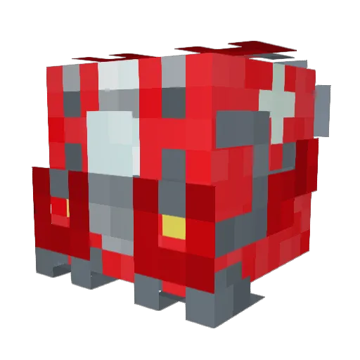 ERA_0411 Minecraft avatar head, 3D render