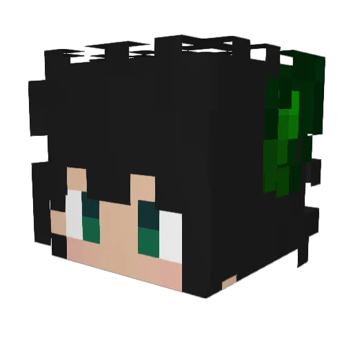 ERGE_RTX4090 Minecraft avatar head, 3D render